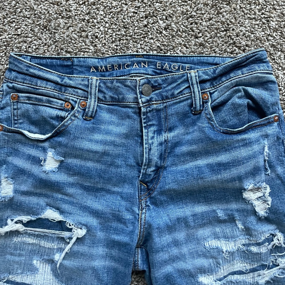 American Eagle air flex jeans.